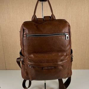 Brown ling Shuiwen Backpack